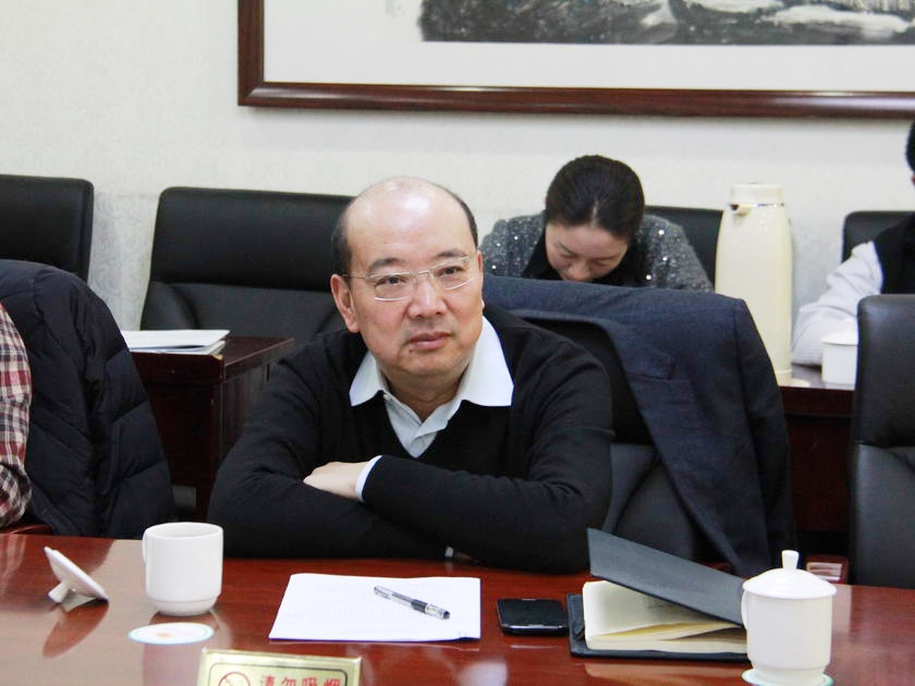 图为中国出版集团公司党组书记、副总裁王涛出席第四小组讨论会。