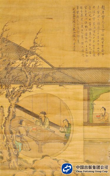 图为明代仇英的风俗人物画。2