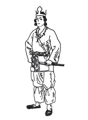 日本古坟时代男子服装